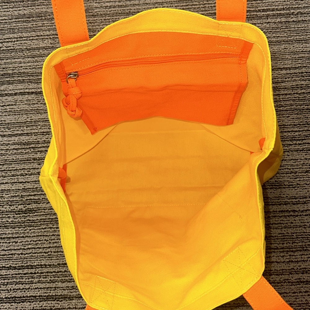 🔥🔥🔥NEW Esprit Yellow Orange Tote Shoulder Bag - Picture 5 of 5